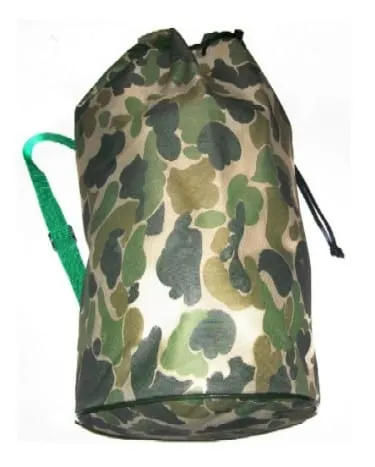 Bolsa saco camuflada com alças de costas, modelo CLU-12