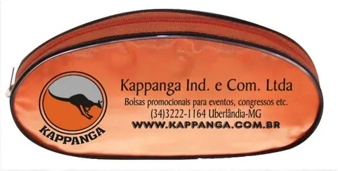 Estojo oval com zíper, modelo LAP-05