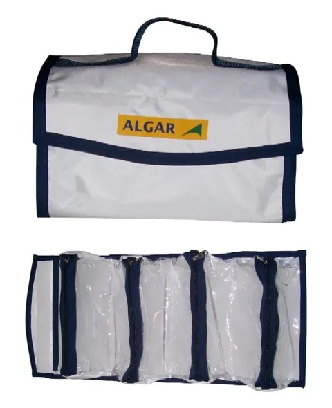 Necessaire de pendurar com bolsos transparentes, modelo NEC-03