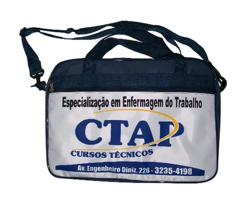 Pasta com visor frontal e alça de ombro, modelo PAS-14