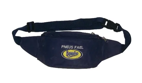 Pochete com bolso frontal e cinto regulável, modelo POC-12
