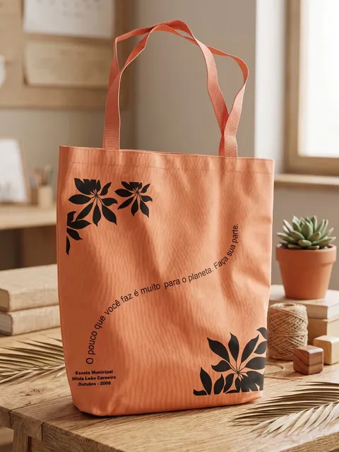 Ecobag colorida com alças longas, modelo SAC-02