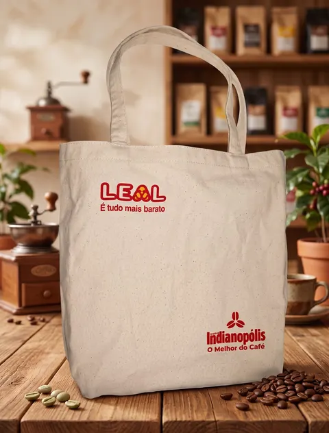 Ecobag alta em tecido cru, modelo SAC-04