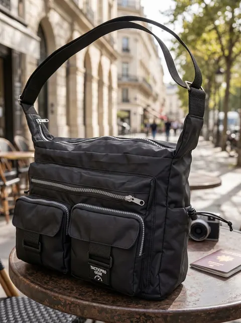 Bolsa transversal multibolsos, modelo SAC-15