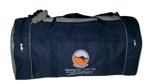 Bolsa de viagem com acabamento em vivo, modelo VIA-07