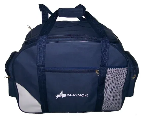 Bolsa de viagem com bolsos laterais de tela, modelo VIA-18